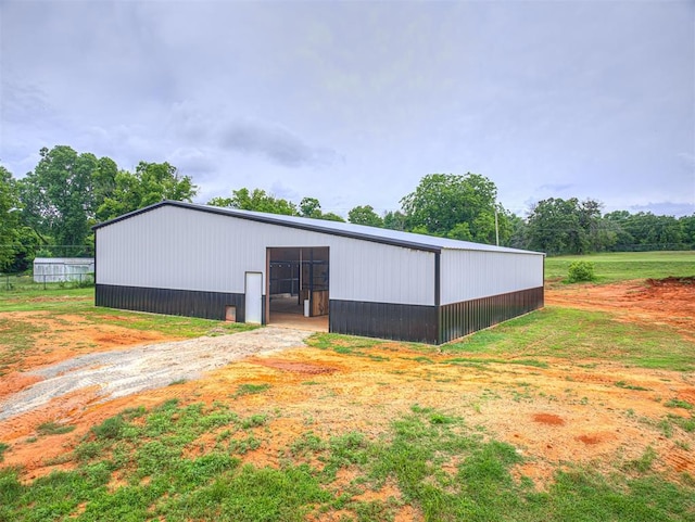 8001 84th St, Noble, OK 73068 - view of pole building