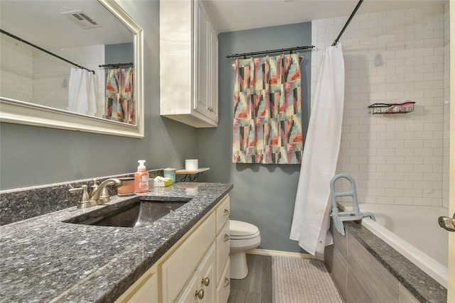 1107 W Windsor Way, Mustang, OK 73064 - full bathroom featuring vanity and tiled shower / bath