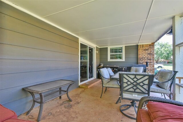 1107 W Windsor Way, Mustang, OK 73064 - view of patio with outdoor lounge area