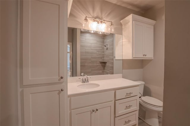 12037 Ashford Dr, Yukon, OK 73099 - full bathroom with vanity and a tile shower
