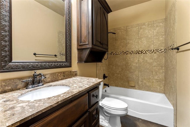 126 Castle Gate Dr, Choctaw, OK 73020 - full bathroom featuring vanity and shower / bathtub combination