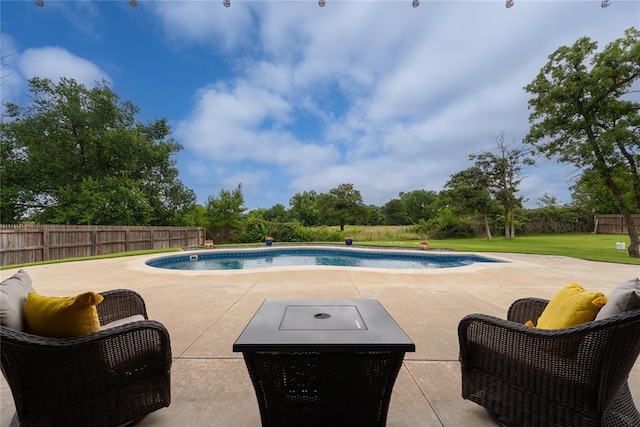 126 Castle Gate Dr, Choctaw, OK 73020 - view of swimming pool featuring a patio