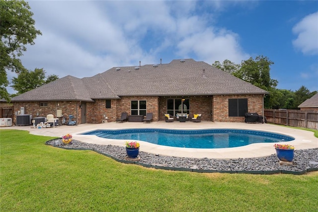 126 Castle Gate Dr, Choctaw, OK 73020 - view of pool with a patio