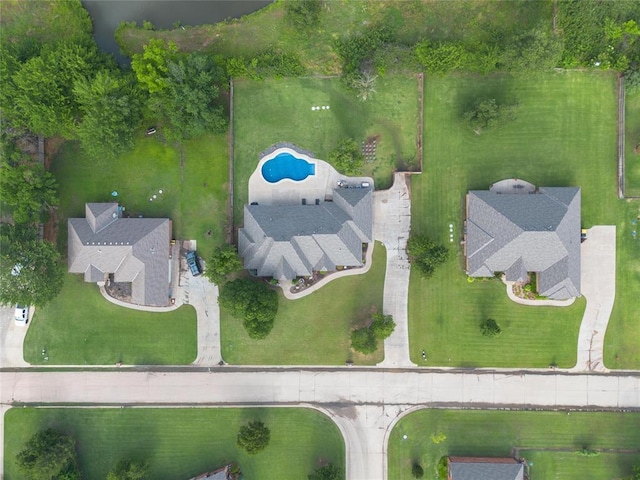 126 Castle Gate Dr, Choctaw, OK 73020 - aerial overview of property's location featuring a pool