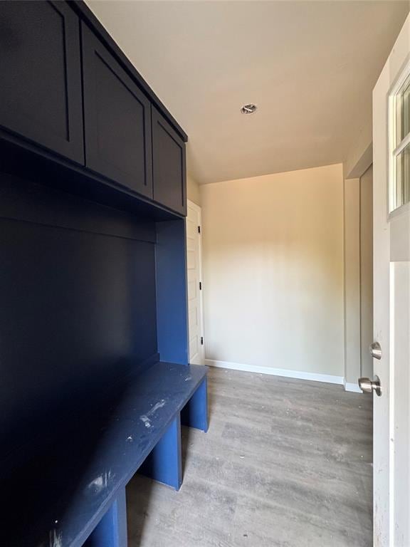 1822 N Jordan Ave, Oklahoma City, OK 73111 - mudroom featuring light wood-type flooring and baseboards
