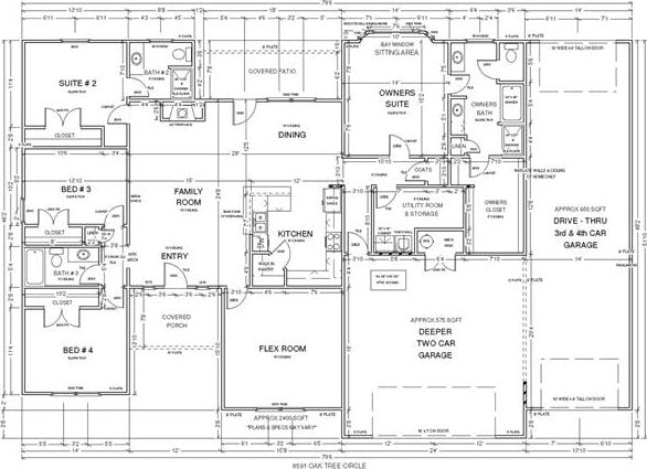 8591 Oak Tree Cir, Edmond, OK 70325 - view of home floor plan