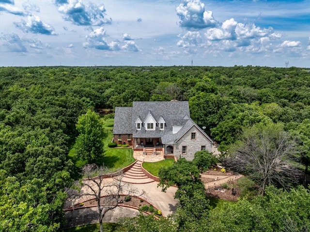 10035 Stone Gate Way, Arcadia, OK 73007 - view of subject property with a forest
