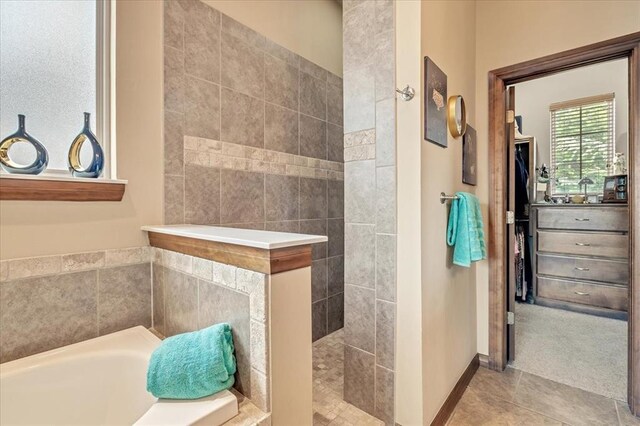 412 Swingman Rd, Yukon, OK 73099 - bathroom with a garden tub and walk in shower