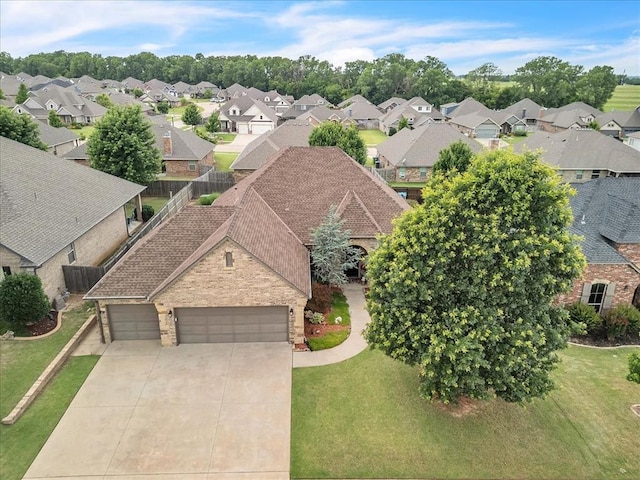 412 Swingman Rd, Yukon, OK 73099 - aerial perspective of suburban area