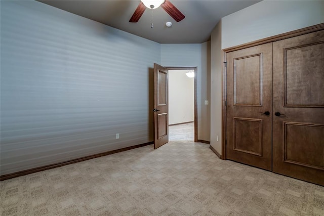2216 SW 117th St, Oklahoma City, OK 73170 - unfurnished bedroom with baseboards and a ceiling fan
