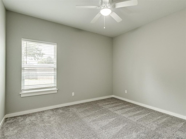8520 NW 123rd St, Oklahoma City, OK 73142 - unfurnished room featuring carpet floors and ceiling fan