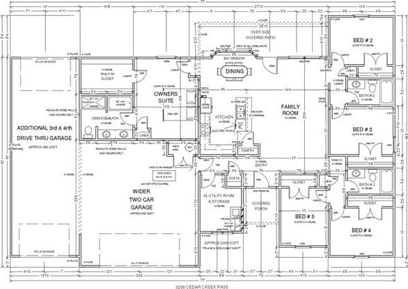 3208 Cedar Creek Pass, Stillwater, OK 74075 - view of property floor plan