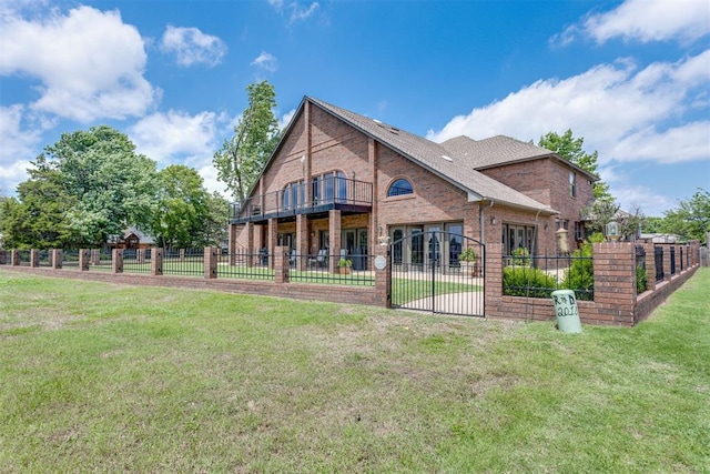 10116 Thompson Ave, Yukon, OK 73099 - back of property featuring brick siding