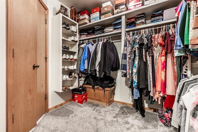 6540 S Donna Ln, Oklahoma City, OK 73150 - spacious closet featuring carpet floors