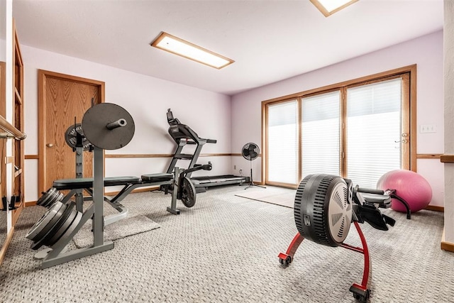 6540 S Donna Ln, Oklahoma City, OK 73150 - workout area featuring carpet floors