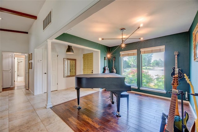 6348 Hyde Park Dr, Oklahoma City, OK 73162 - game room with baseboards and light tile patterned floors