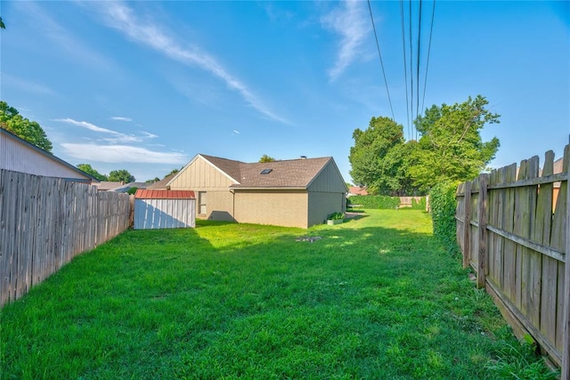 6348 Hyde Park Dr, Oklahoma City, OK 73162 - fenced backyard featuring a storage shed