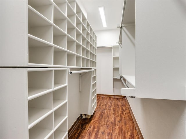 17104 Wales Green Ave, Edmond, OK 73012 - walk in closet with wood finished floors