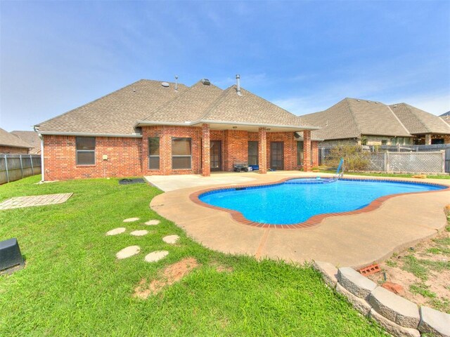 17104 Wales Green Ave, Edmond, OK 73012 - view of pool with a fenced backyard and a patio area