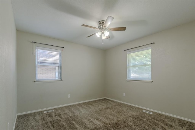 5717 NW 31st Ter, Oklahoma City, OK 73122 - carpeted empty room featuring a ceiling fan and baseboards