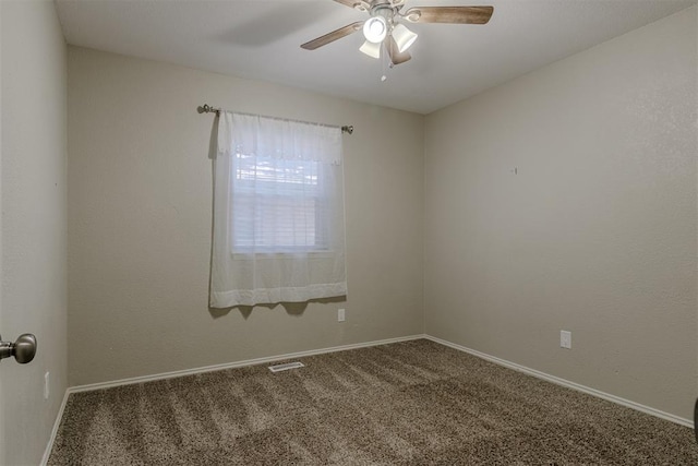 5717 NW 31st Ter, Oklahoma City, OK 73122 - spare room with carpet floors and a ceiling fan
