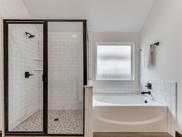 2436 NW 179th St, Edmond, OK 73012 - full bathroom featuring a stall shower and a bath