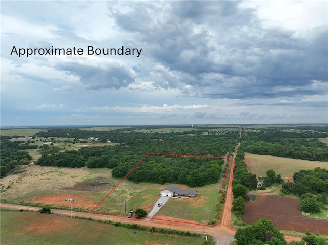 17008 County St Unit 2750, Minco, OK 73059 - view of rural area featuring property boundaries highlighted