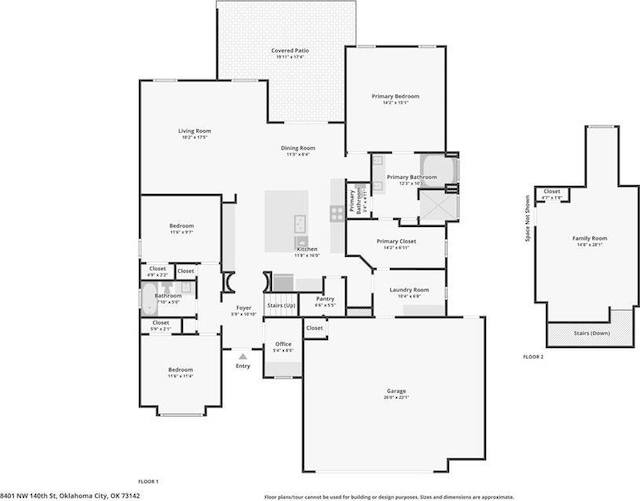 8401 NW 140th St, Oklahoma City, OK 73142 - view of floor plan / room layout