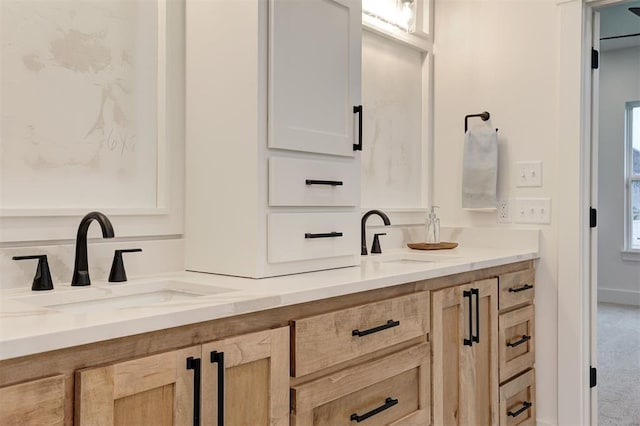 1801 Cedar Valley Mnr, Guthrie, OK 73044 - bathroom featuring double vanity