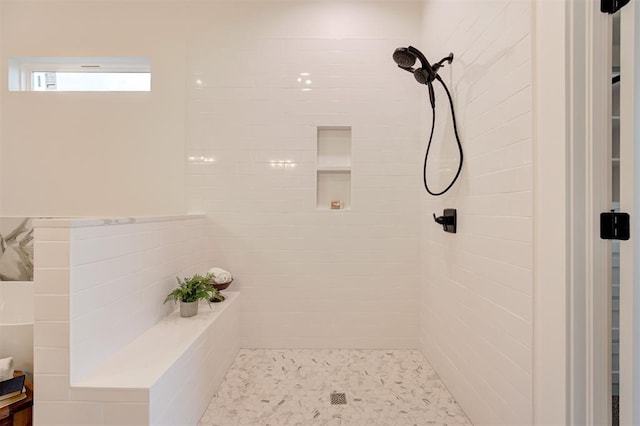 1801 Cedar Valley Mnr, Guthrie, OK 73044 - bathroom with a tile shower