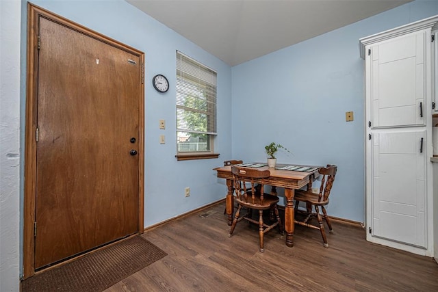 912 S Boynton Ave, El Reno, OK 73036 - dining area with wood finished floors and baseboards