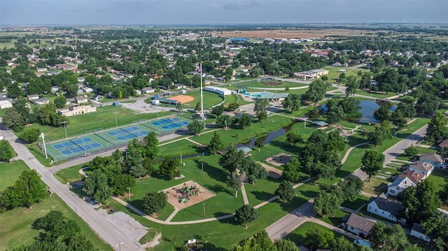 912 S Boynton Ave, El Reno, OK 73036 - aerial overview of property's location featuring a large body of water