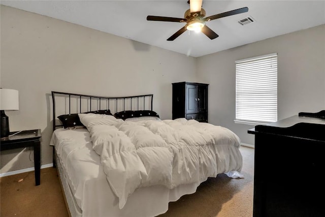 4904 Washington St, Oklahoma City, OK 73135 - carpeted bedroom with baseboards and ceiling fan