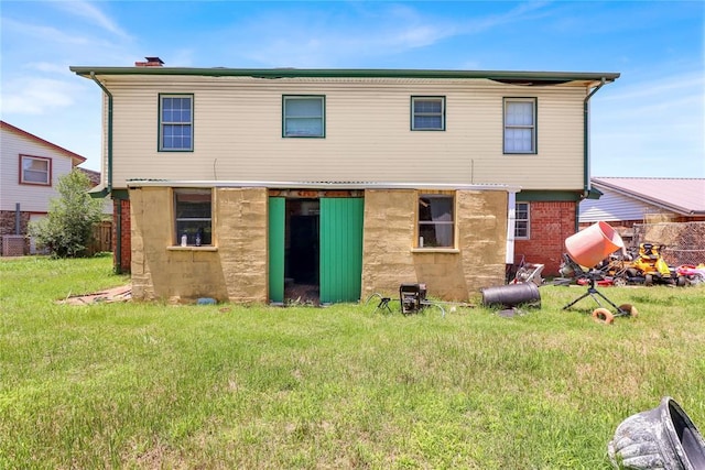 4904 Washington St, Oklahoma City, OK 73135 - back of property featuring a chimney