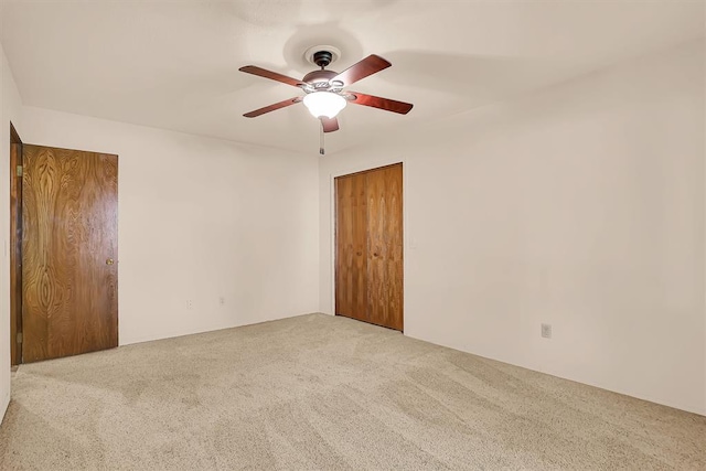 3217 Quail Cir, Altus, OK 73521 - spare room with carpet flooring and a ceiling fan