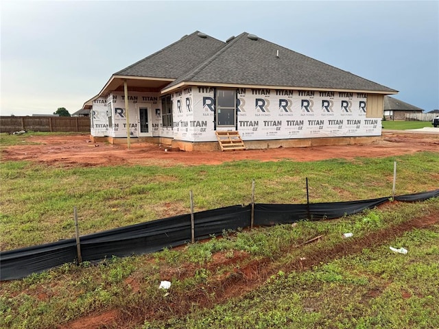 2757 Sherwood Ct, Newcastle, OK 73065 - rear view of house with roof with shingles