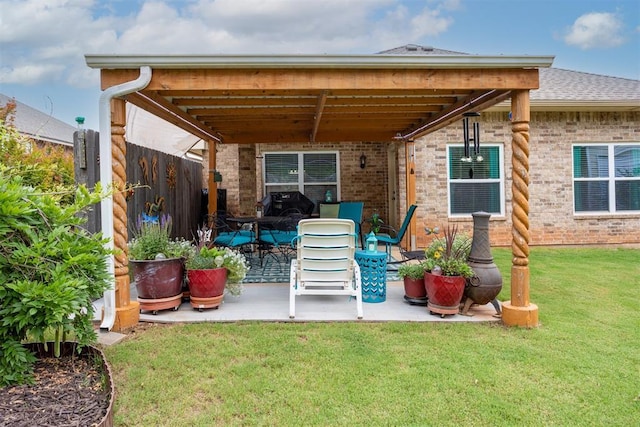 1604 Central Pkwy, Norman, OK 73071 - rear view of property featuring a patio area and brick siding