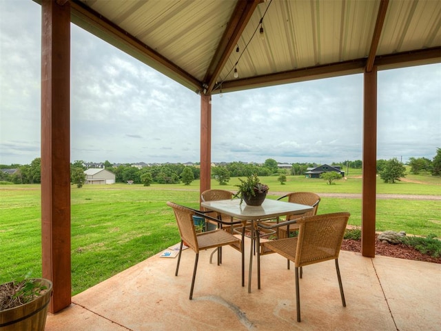 4920 W Forrest Hills Rd, Guthrie, OK 73044 - view of patio / terrace with outdoor dining space