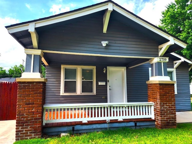 2719 NW 14th St, Oklahoma City, OK 73107 - view of front of home featuring covered porch
