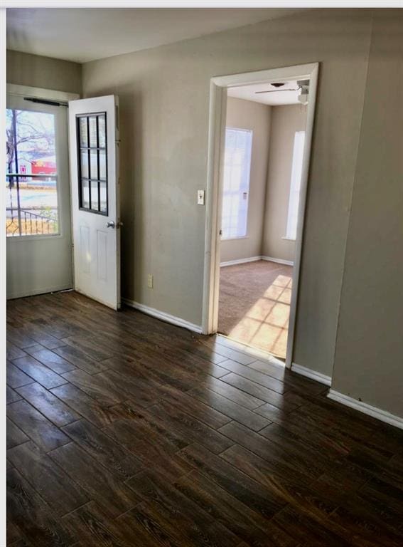 6101 S Douglas Ave, Oklahoma City, OK 73139 - empty room with dark wood-style floors
