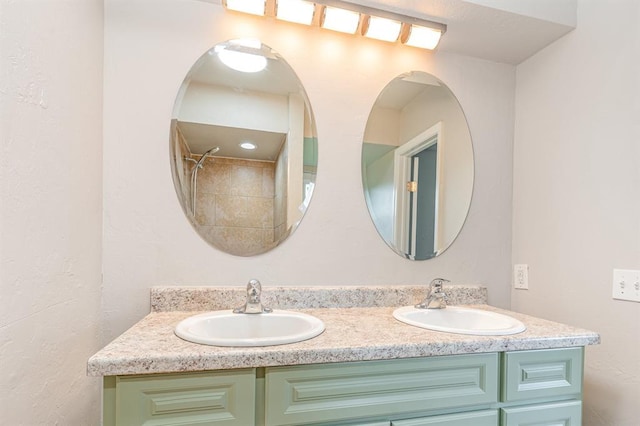 1004 Ranchoak Ct, Yukon, OK 73099 - bathroom featuring double vanity