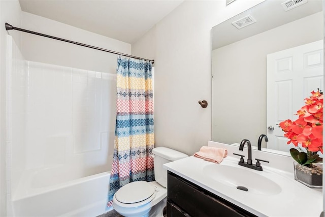 1016 N Deer Court Way, Mustang, OK 73064 - bathroom featuring vanity and shower / bath combo with shower curtain