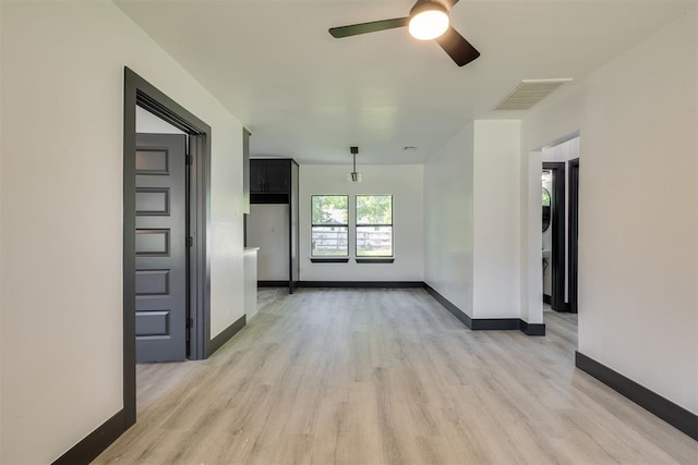 2325 SW Binkley St, Oklahoma City, OK 73119 - unfurnished room with ceiling fan and light wood-style flooring