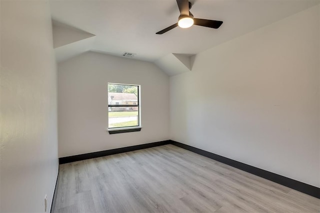 2325 SW Binkley St, Oklahoma City, OK 73119 - bonus room with a ceiling fan, light wood-style floors, and lofted ceiling