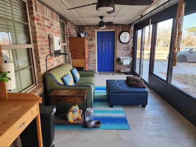 3908 Southwestern Ave, Edmond, OK 73034 - sunroom / solarium with ceiling fan