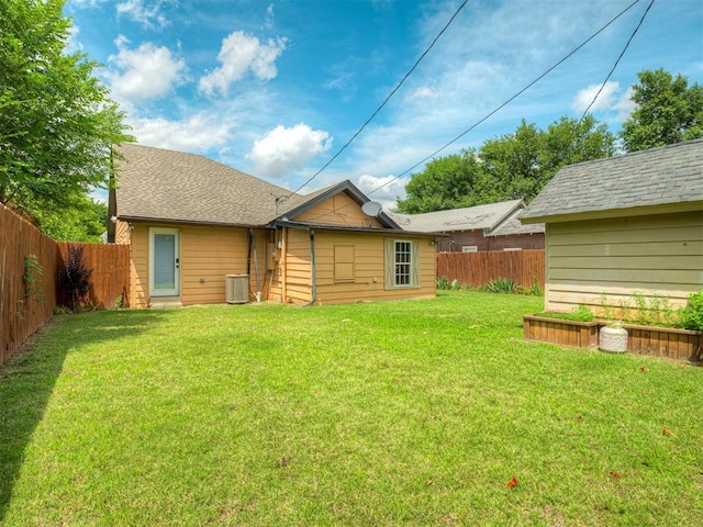 503 W Owens St, El Reno, OK 73036 - rear view of house featuring a fenced backyard