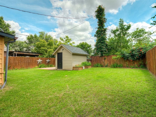 503 W Owens St, El Reno, OK 73036 - fenced backyard featuring a shed