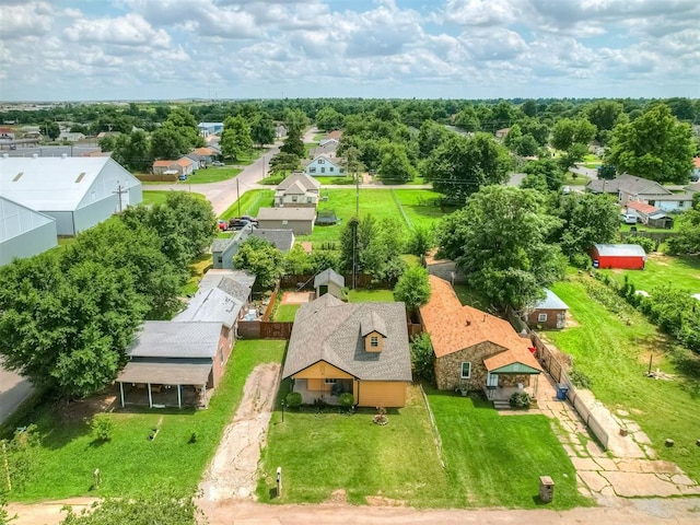503 W Owens St, El Reno, OK 73036 - aerial perspective of suburban area