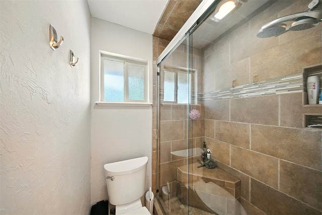 7617 N Ann Arbor Ave, Oklahoma City, OK 73132 - full bathroom with toilet and a stall shower