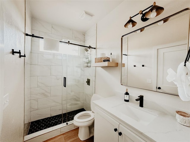 118900 S 4213th Rd, Eufaula, OK 74432 - full bathroom with vanity and a shower stall